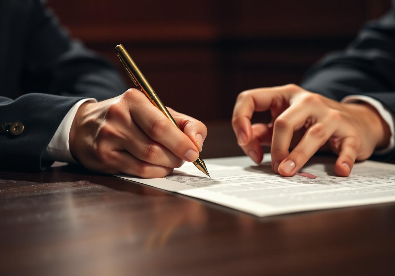 Signing a disciplinary outcome letter